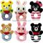 Soft Plush Animal Baby Rattle Noise Maker Squeaky Toy