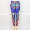 African woman painting stretch fabric style suits with tops pants