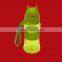 Customized logo promotional kids gift 300ml plastic drinking bottle with flip straw