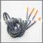 Colorful silicon aglets drawstring locking shoelace with plastic end