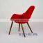 Replica Eero Saarinen Organic Chair - Red Fabric