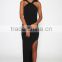 Cross over strap Invisible zip at the back chiffon fashion sexy free prom dress long