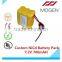 7.2V Rechargeable Ni-Cd Battery Packs,Prismatic Battery Cells 7.2v aa 700mah Custom Nicd Battery Pack