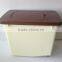 15kg Rectangle Shape Plastic PET Dog Food Container