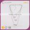 N72504K01 Lariat Fashion Jewelry Wholesale Statement Necklace Display Stand Two Layer Necklaces In Bulk
