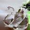 2015 new design crystal couple swan for wedding gift