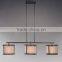 Black Stereo Shape Bronze Chandelier Lamp