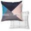 patchwork geometric backrest cushion for cars