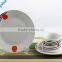 White round shape ceramic fine porcelain dinnerware sets