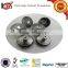 Anti Silver Denim Button With Rhinestone With Embossed Logo
