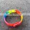 PVC Silicone Bracelet With Mental (without charms) For Kids promotional Party Gifts