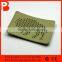 custom jeans embossed genuine branded leather patches with metal