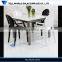 Grey Dining Room Furniture 8 Seats Acrylic Dining Table Chairs