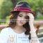 Ladies Small Straw Hats With Sinamay Ornaments For Party / Wedding / Trip