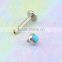 Fashion labret bar, surgical steel labret with ball, lip piercing