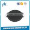 china factory Black non-stick pre-seasoned cast iron double burner BBQ charcoal grill plate