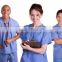 V Collar Colorful Plain Fashion Doctor Nurse Uniform set