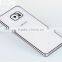 Hot ultra thin gold plating crystal clear tpu case for samsung galaxy note 7 transprent tpu soft cover case