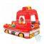 cheap new giant 0.55mm pvc tarpaulin inflatable fire truck