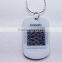 Metal Epoxy Dog Tag with Chain