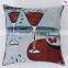 Hot sales printed chenille cushion