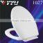 1027 Plastic Toilet Seat with Top -Tite Hinges, Elongated, Bone