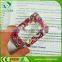 Colorful small 1 led for reading use plastic magnifying glass with light