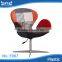 Leisure Reclining Swivel Fabric Swan Chair