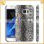 pu+pc carbon fibre/wood grain sticker case for samsung galaxy s7
