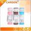 Custom logo wholesale 330ml double wall glass water bottle for tea