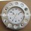 Round photo frame wall clock with 12 bird pictures and sound