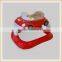 high quality car shape red height adjustable baby walker