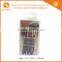 cute 4pcs mini golden shiny black nylon hair plastic handle private label makeup brush set