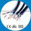 Copper Electric Cable White PVC Copper Power Cable HO3VV-F Copper Flexible Cable 2G4.0mm2 300/500V Copper Electric Cable