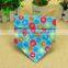Double Layers Cotton Triangle Baby Bibs With Snaps