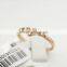 Wholesale rose gold heart shaped gold finger ring without stone