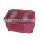 Transparent cover kids plastic lunch box with cutlery