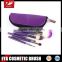 Original purple cosmetic brush set 5-piece with OEM design