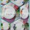 hot sale ceramic dinner plate with flower, popular designs ceramics plate , soup plate