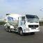 Concrete mixing truck with different size of tank body
