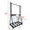 Removable metal floor mat display stand