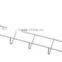 Chrome Plating Durable Over The Door 6 Hook Rack Organizer