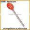 non-stick silicone slotted spoon with nylon /plastic/stainless steel handle