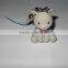Keyring With Polyresin Mascot Decoration