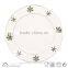 Ceramic christmas plate with holiday design