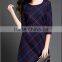 2015 New Fashion Autumn OL Dress Formal Plaid Dress