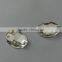 oval sew-on crystal flatback glass bead with holes crystal color glass bead for wedding dress