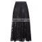 women's clothing direct factory new fashion hot sexy black lace latest maxi long skirt design