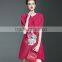 Fat women flower printing oversized folfing dresses pictures