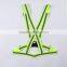 high visibility reflective jogging vest running elastic vest elastic waist belt safety belt
